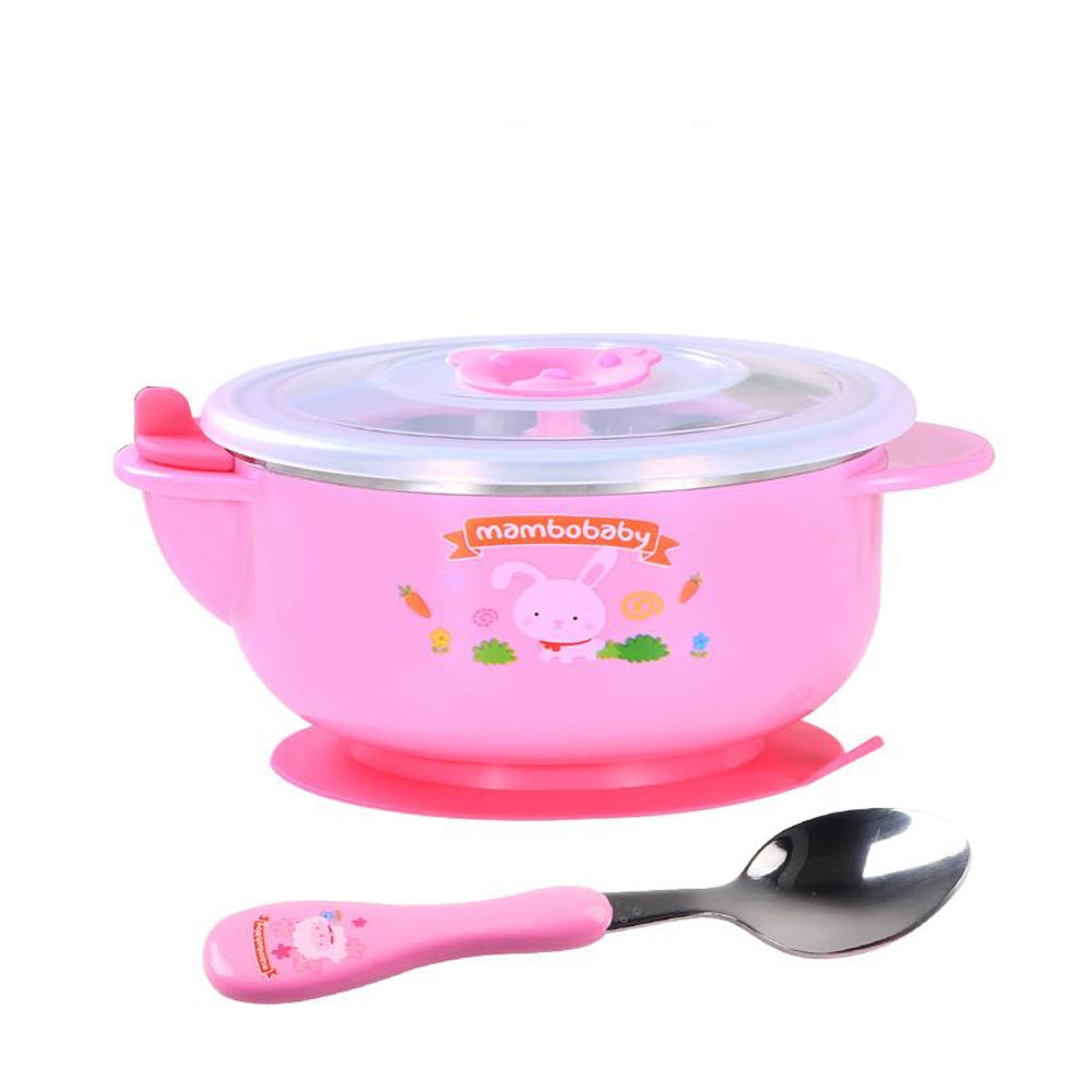 Children's water infusion cup stainless steel bowl to send spoon