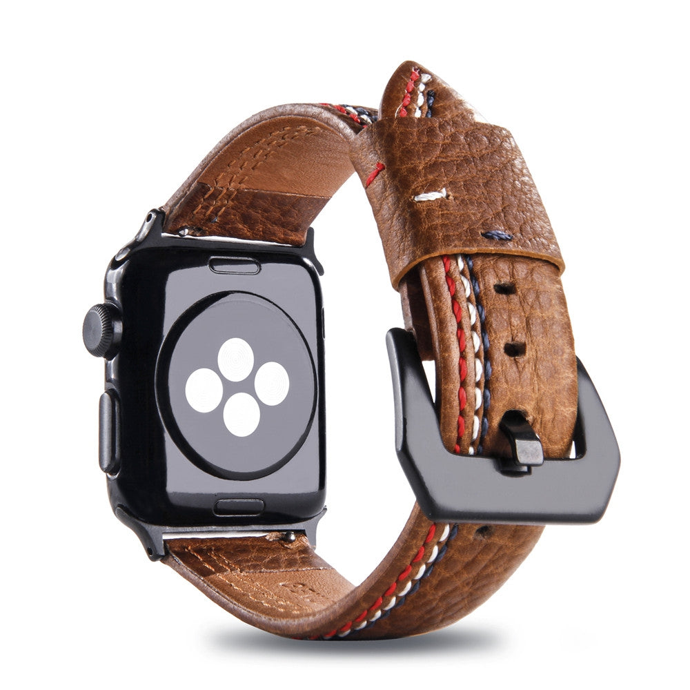 42mm Soft Calf Leather Band 3 Classic Vintage for iWatch