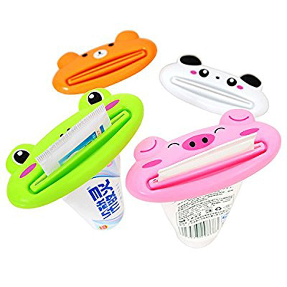 Animal Shaped Plastic Toothpaste Dispenser Cartoon Toothpaste Squeezer Tube Rolling Holder Squeezer