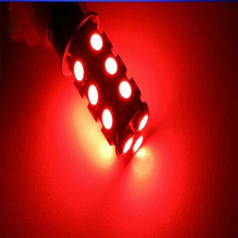 2pcs 1156BA15S White Red Yellow Warm White DC12 5050SMD 18LED Car LED Brake Lights Turn Signal L...