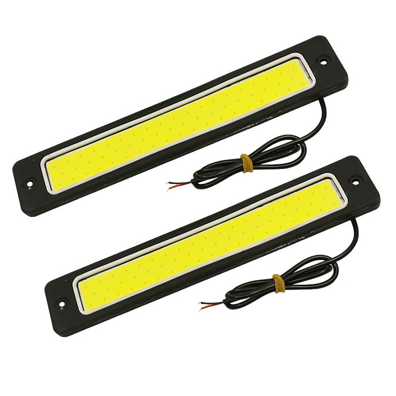 2PCS DC 12V 7.48 Inches 60W 6000LM COB CAN-bus LED DRL White