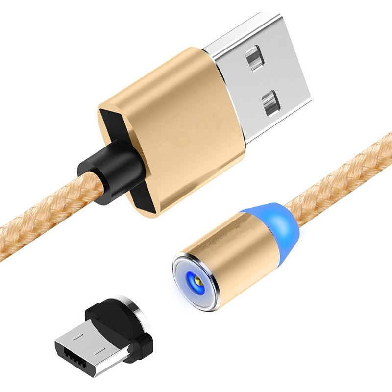 1M Cable for Micro USB V8 LED Magnetic USB Charger Magnetic Adapter