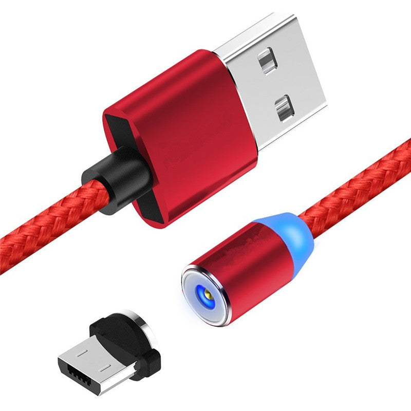 1M Cable for Micro USB V8 LED Magnetic USB Charger Magnetic Adapter