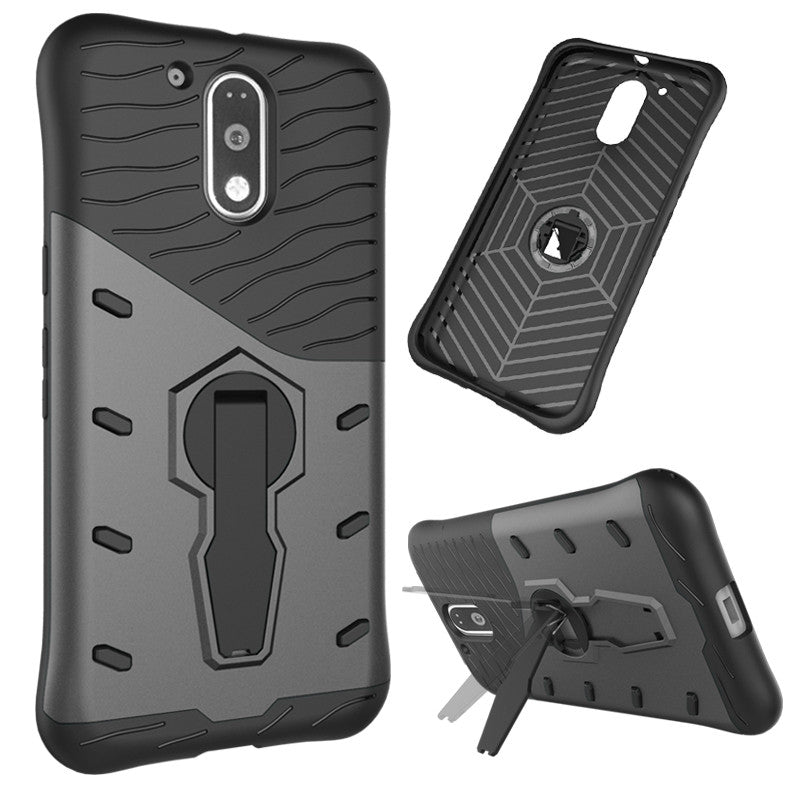 Cover Case for Moto G4 Dual Layer Heavy Duty Hybrid Combo Shock-Resistant Full Body Protective D...
