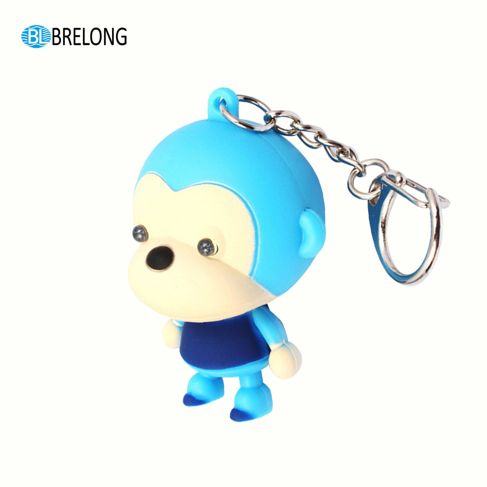 Brelong Noise-making Cartoon Keychain with LED Light Pendant-Monkey