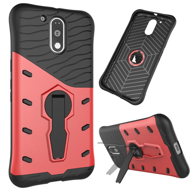 Cover Case for Moto G4 Dual Layer Heavy Duty Hybrid Combo Shock-Resistant Full Body Protective D...