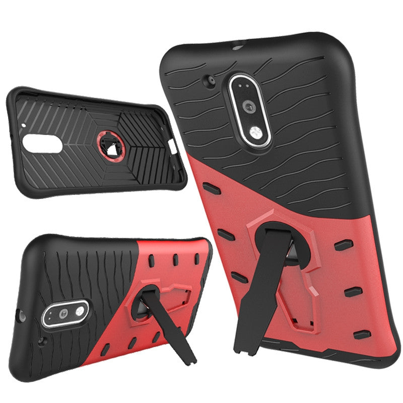 Cover Case for Moto G4 Dual Layer Heavy Duty Hybrid Combo Shock-Resistant Full Body Protective D...