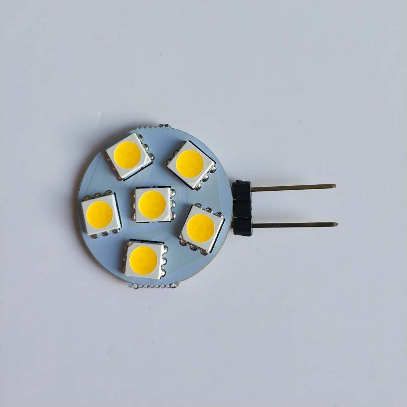 10PCS G4 2W LED Bi-Pin Lights 6LEDS SMD5050 150-200LM DC12V Decorative Lamp