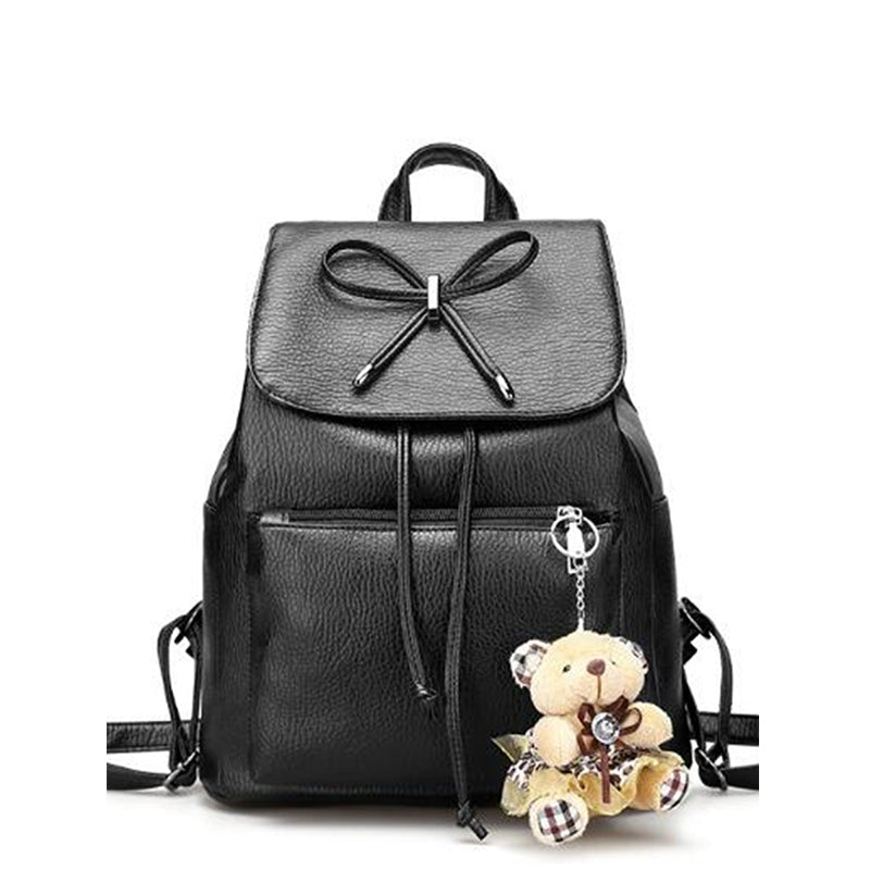 Bow Bear with A Double Shoulder Fashion Travel Bag