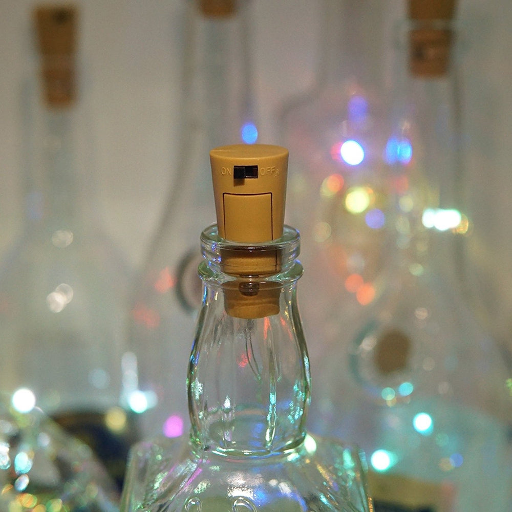 BRELONG 15LED Wine Stopper Brass Lights Decorative Light String