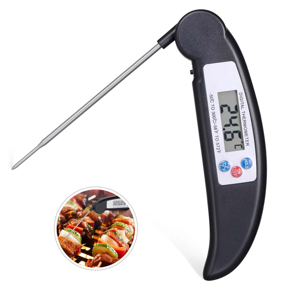 Digital Meat Cooking Thermometer Instant Read with Food Safe Probe for Grill Kitchen Bbq Smoker ...