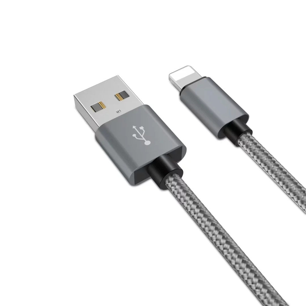 20cm Data Sync Fast Charging Cable for iPhone Braided Pattern