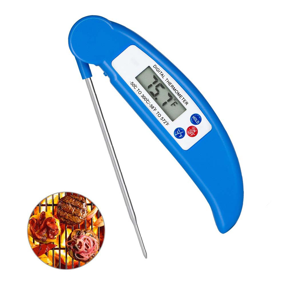 Digital Meat Cooking Thermometer Instant Read with Food Safe Probe for Grill Kitchen Bbq Smoker ...