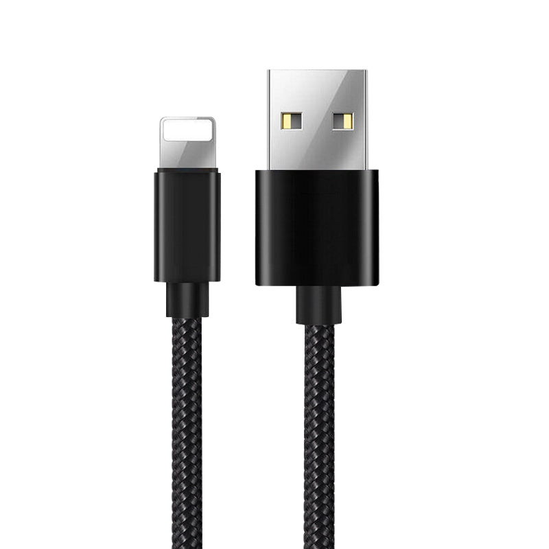 2M 8 Pin Longer Solid  Knit Data Cable for iPhone