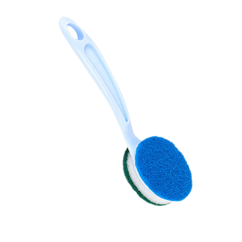 Curved Handle Double-Sided Magic Clean Cloth Nanoscale Sponge Cleaning Kitchen Bowl Brush Pan