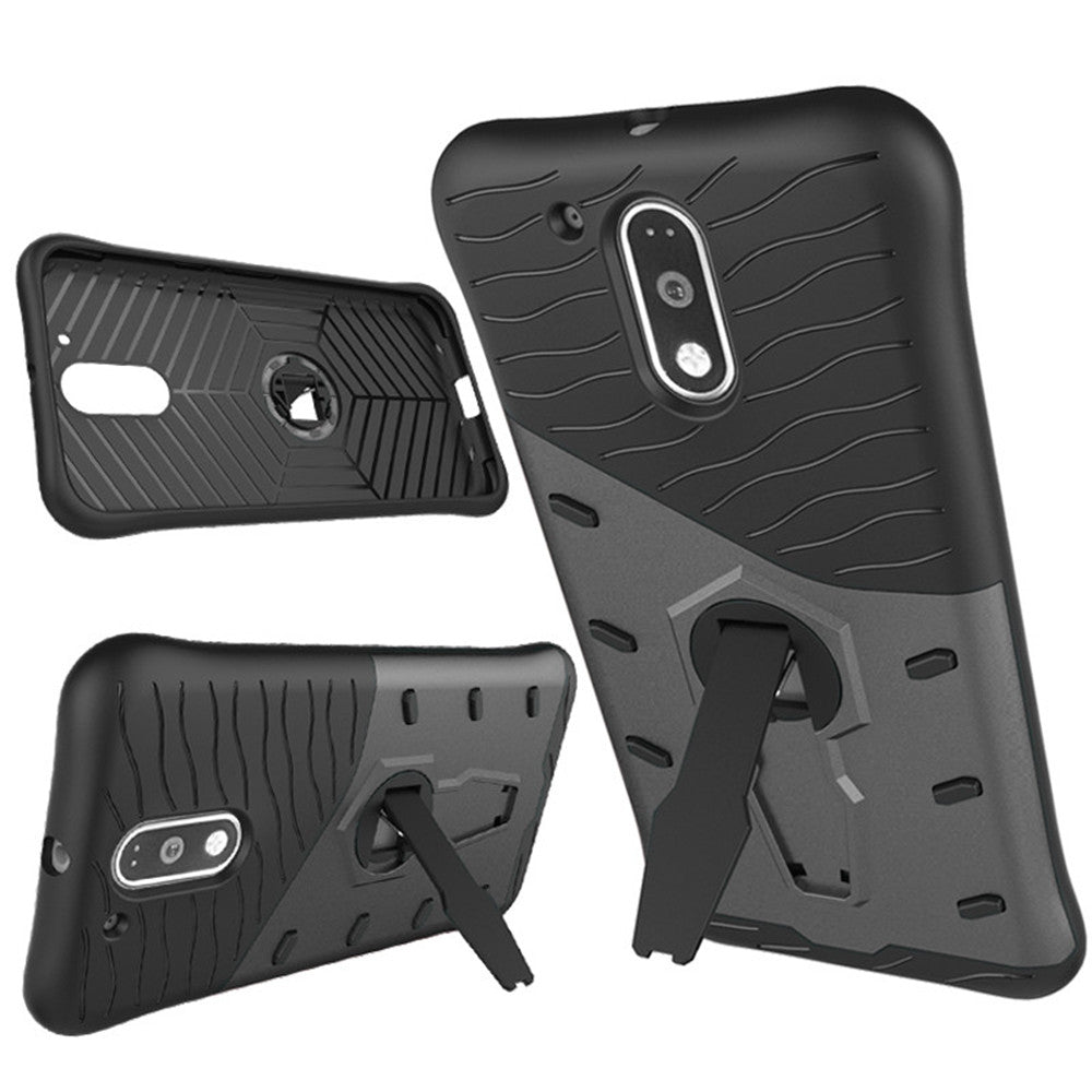 Cover Case for Moto G4 Plus Dual Layer Heavy Duty Hybrid Combo Shock-Resistant Full Body Protect...
