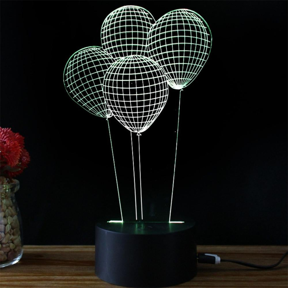 Balloon Styling Idea USB Touch Colorful 3D Small Night Light