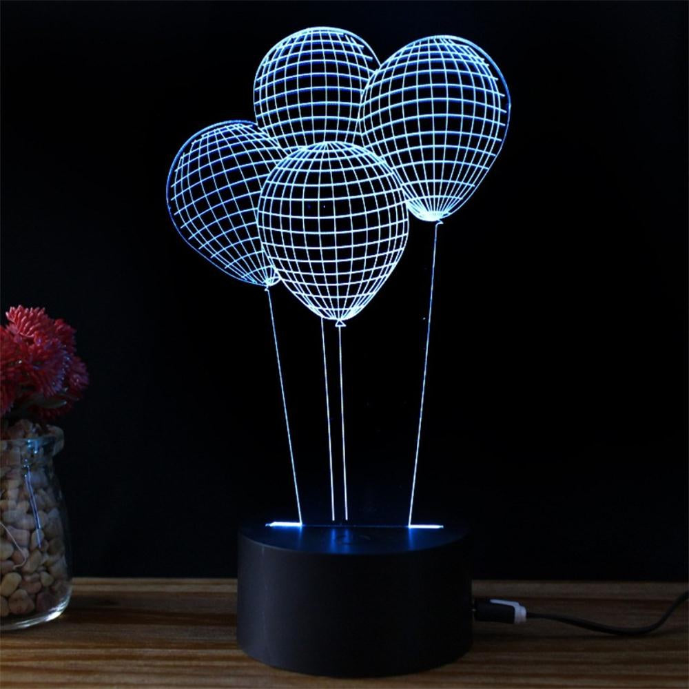 Balloon Styling Idea USB Touch Colorful 3D Small Night Light