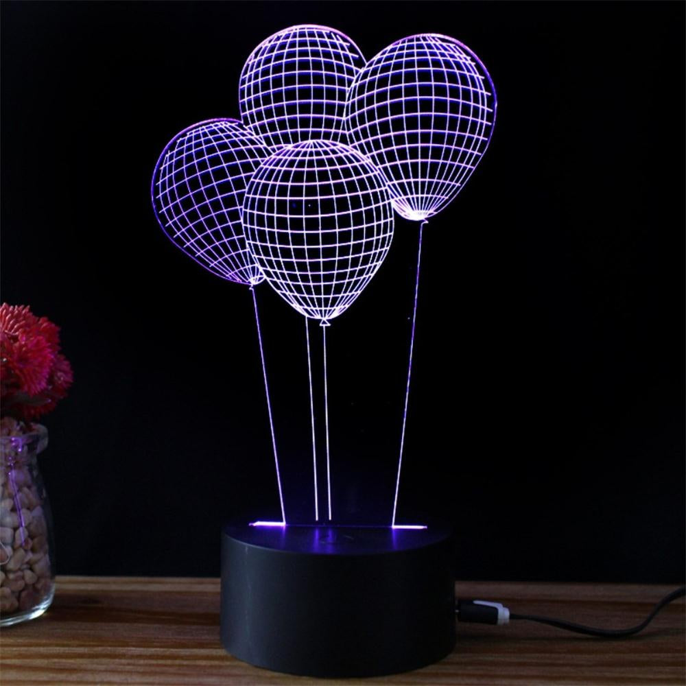 Balloon Styling Idea USB Touch Colorful 3D Small Night Light