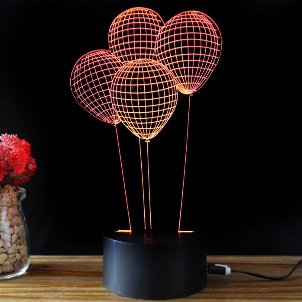 Balloon Styling Idea USB Touch Colorful 3D Small Night Light