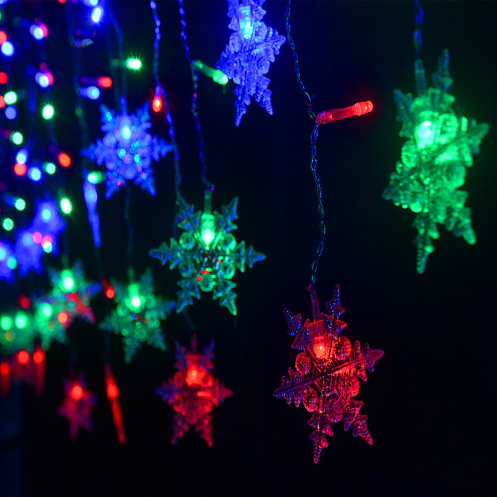 BRELONG 48LED Snowflake curtain light string Holiday decorations lantern  EU