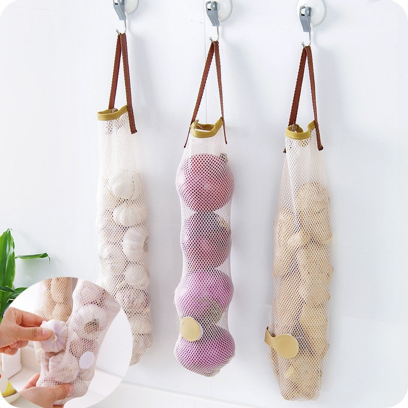 Creative Kitchen Wall Hanging Net Bag Fruit Vegetables Storage Bags