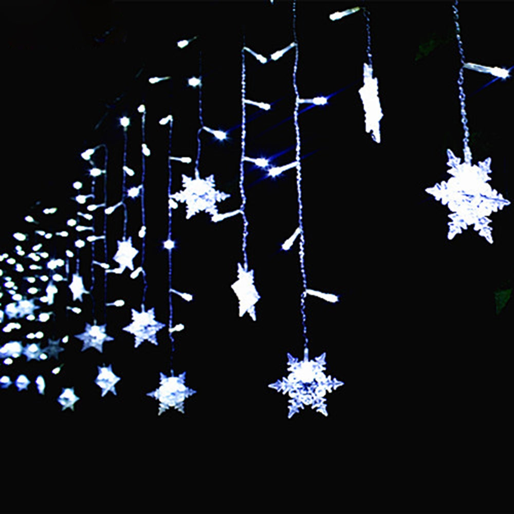 BRELONG 48LED Snowflake curtain light string Holiday decorations lantern  EU