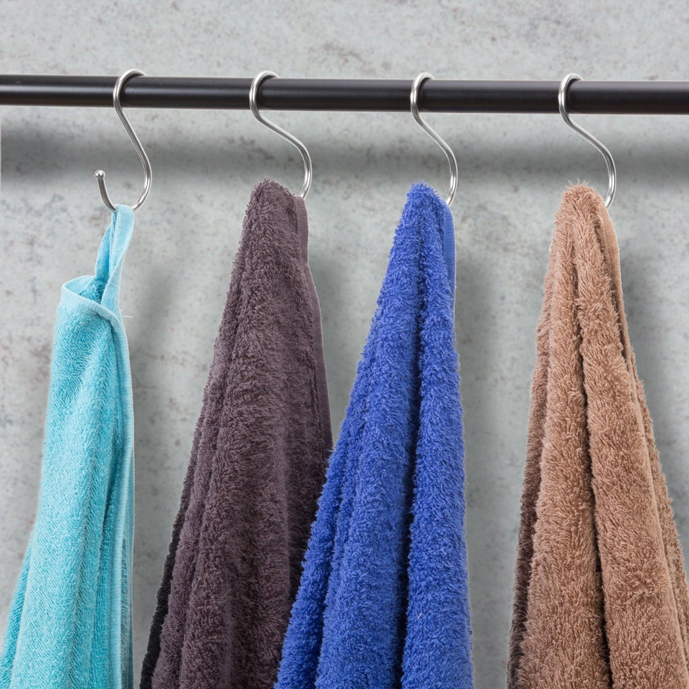 12PCS Kitchen S Shaped Metal Hanging Hooks Towels Pans Pots Bags Curtains