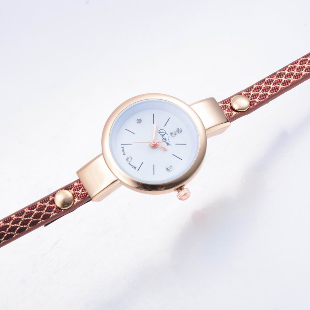 DUOYA D167 Women Wrap Around Leather Wrist Watches