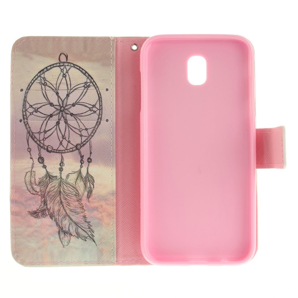 Dream Catcher PU+TPU Leather Wallet Case Design with Stand and Card Slots Magnetic Closure for S...