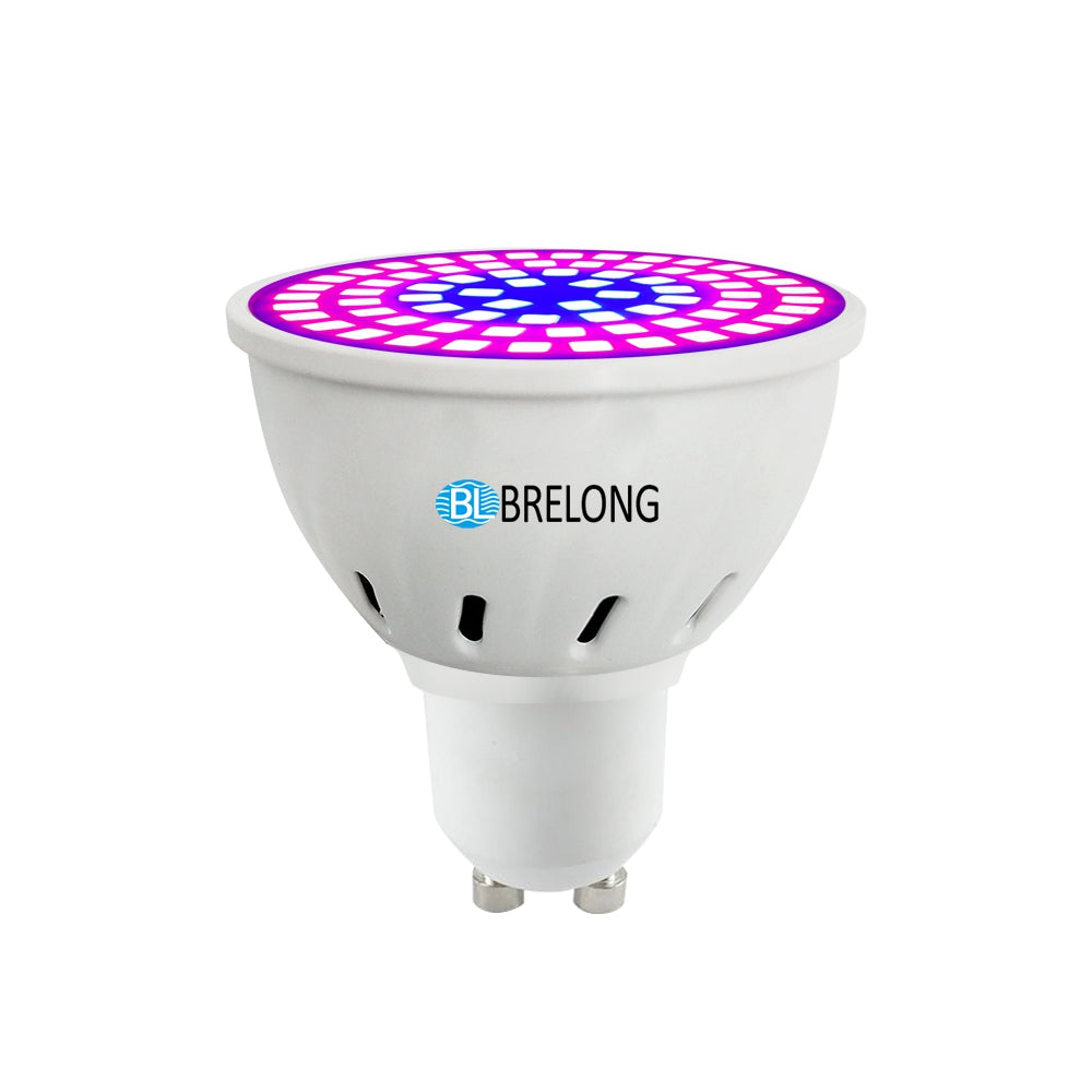 BRELONG E27 E14 GU10 MR16 72LED 2835 Plant Growth Light AC 110-130V 2pcs