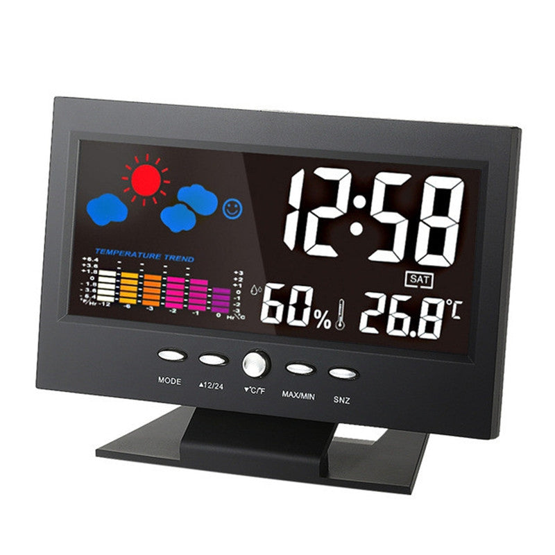 Digital Temperature Humidity Meter Clock Thermometer Hygrometer Calendar