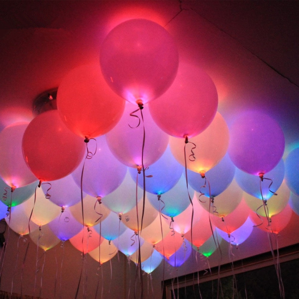 10pcs LED Glowing Light Bulbs Set Balloon Decorative Mini Lamp Bulbs