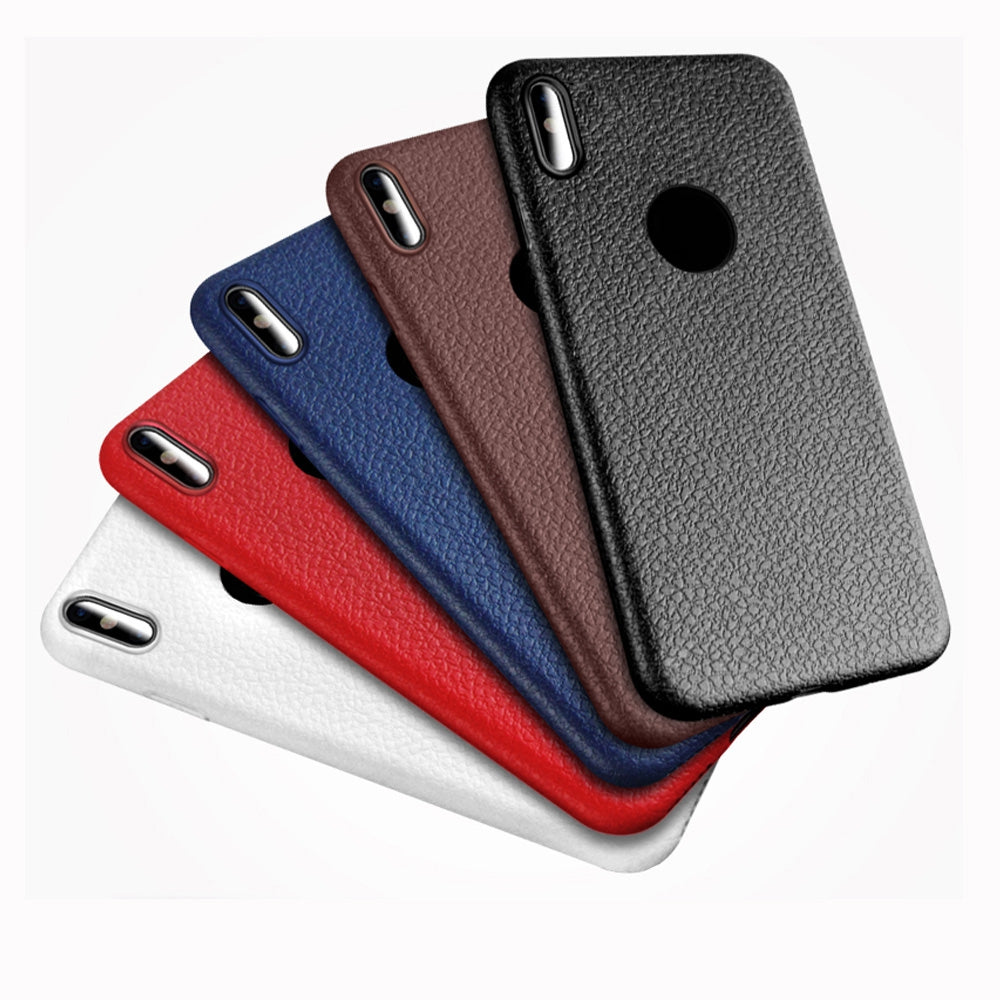 Case For Apple iphone X Shockproof Full Body Solid Color Soft Striae TPU