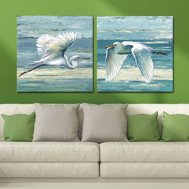 DYC 10038 2PCS Birds by Sea Print Art Ready to Hang Paintings