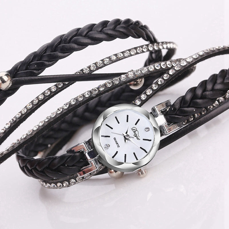 DUOYA D203 Women Quartz Watch Bracelet Leather Watch