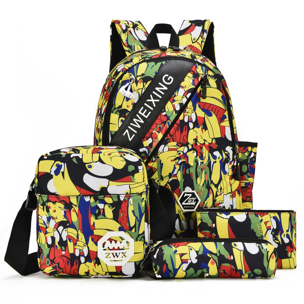 Camouflage Backpacks For Teenage Girls Casual School Shoulder Bags Waterproof Printing Backba......
