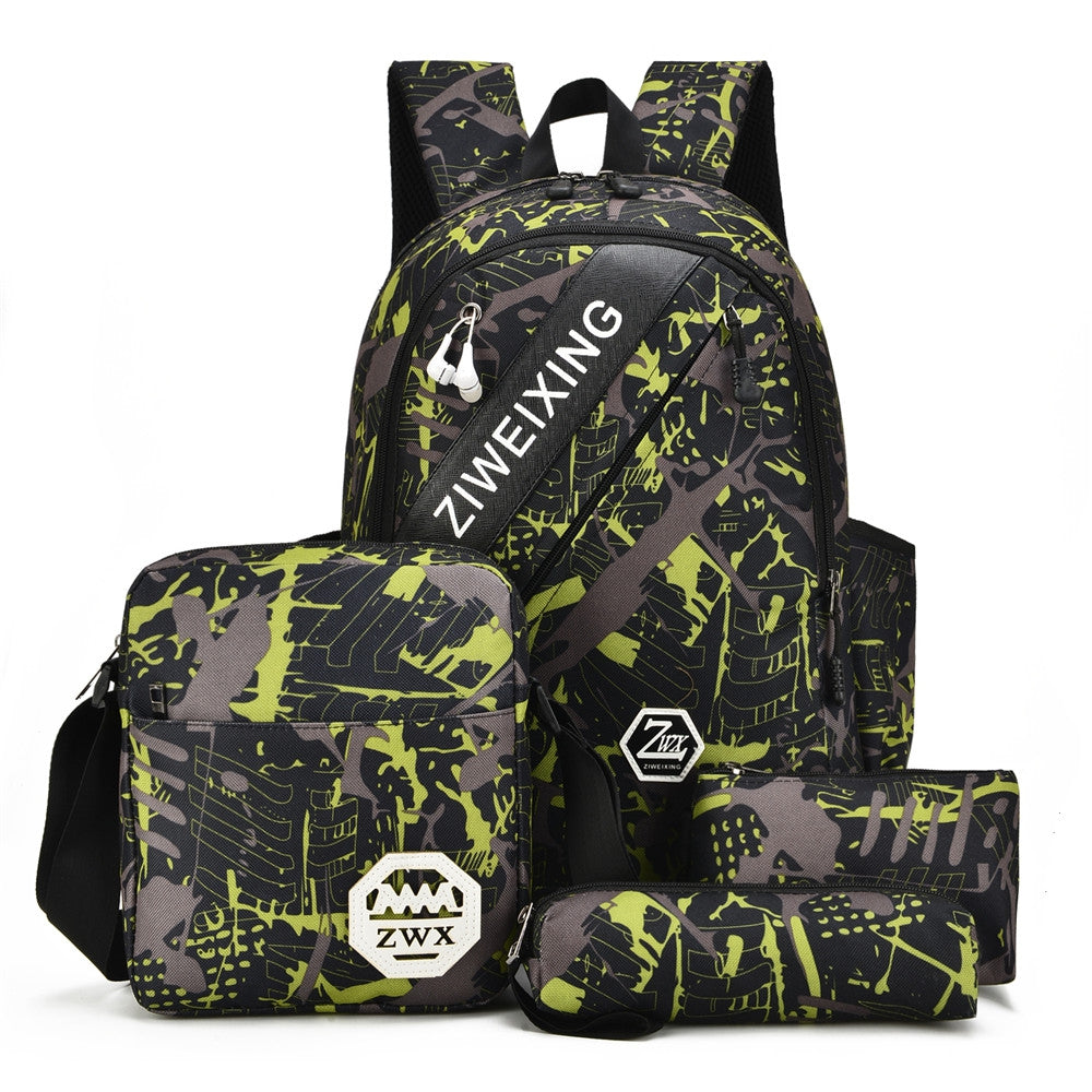 Camouflage Backpacks For Teenage Girls Casual School Shoulder Bags Waterproof Printing Backba......