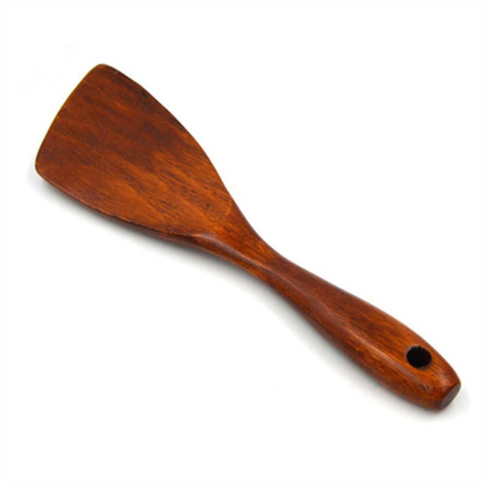 Creative Environmental Protection Slanting Round Handle Non Stick Pan Solid Wood