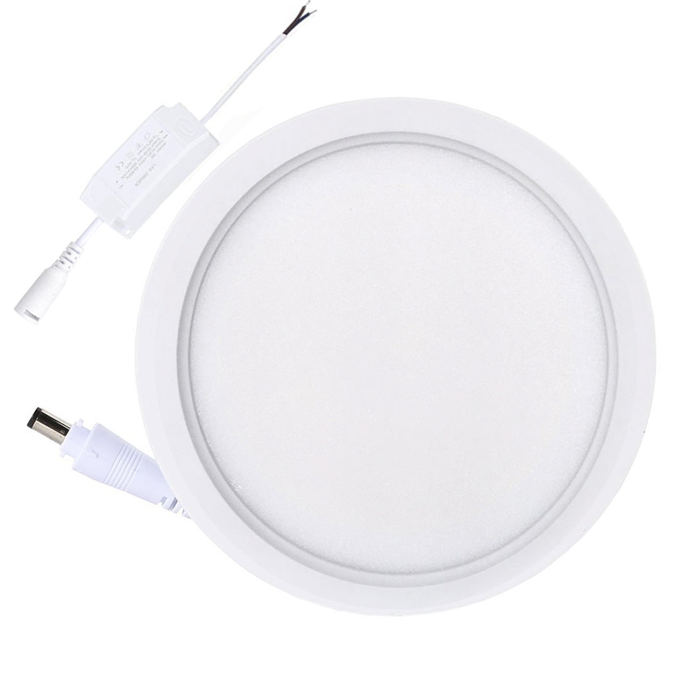 12W Dimmable Round Flat LED Panel Light Lamp Ultra-thin LED Recessed Ceiling Light 5PCS