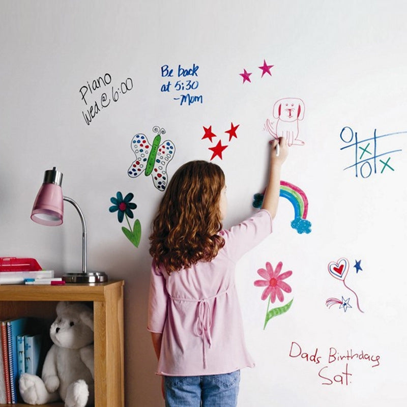 DIY Wall Stickers Removable Washable White Board Decals