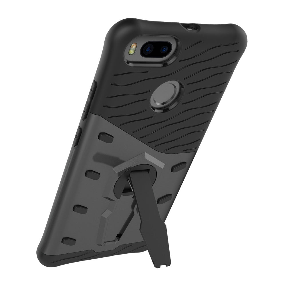 ASLING TPU Bumper PC Cover Kickstand Case for Xiaomi A1