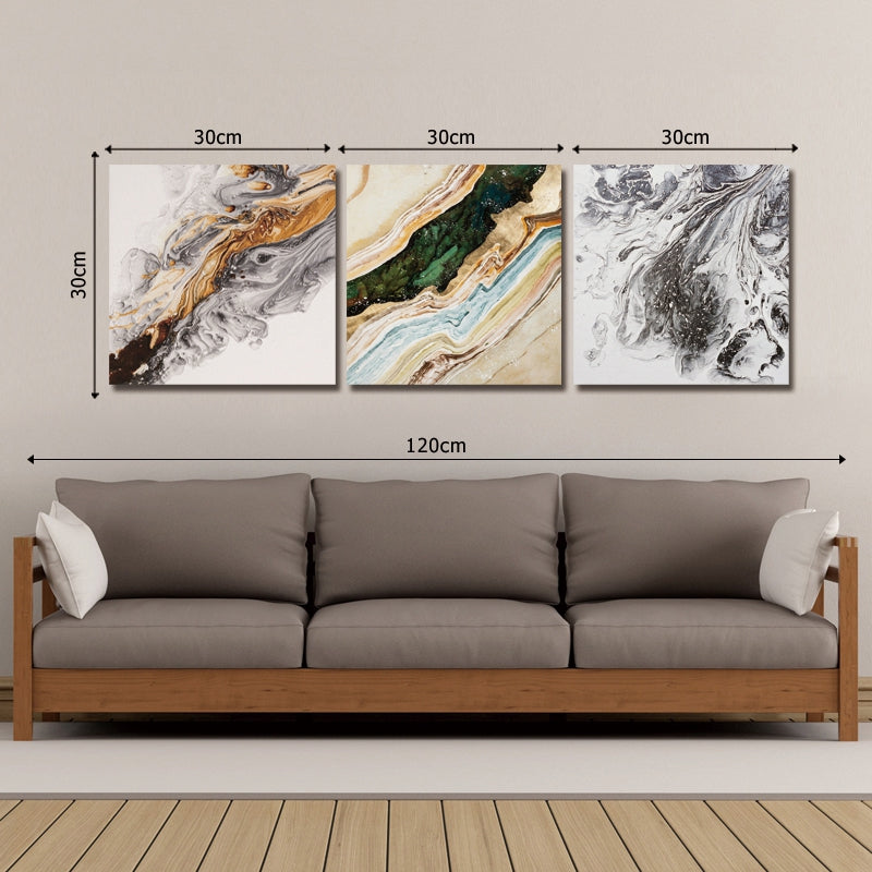 DYC 10028 3PCS Abstract Print Art Ready to Hang Paintings