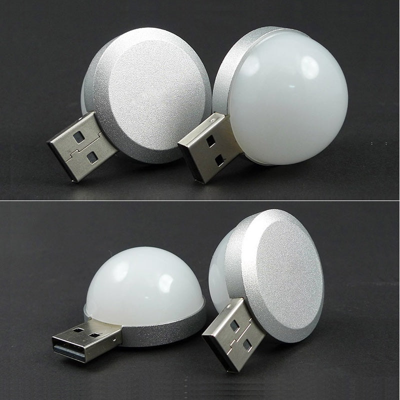 1PC 2W White USB Mini Lamp Night Light 6LED DC5V SMD 200LM for Laptop Power Bank Decorative