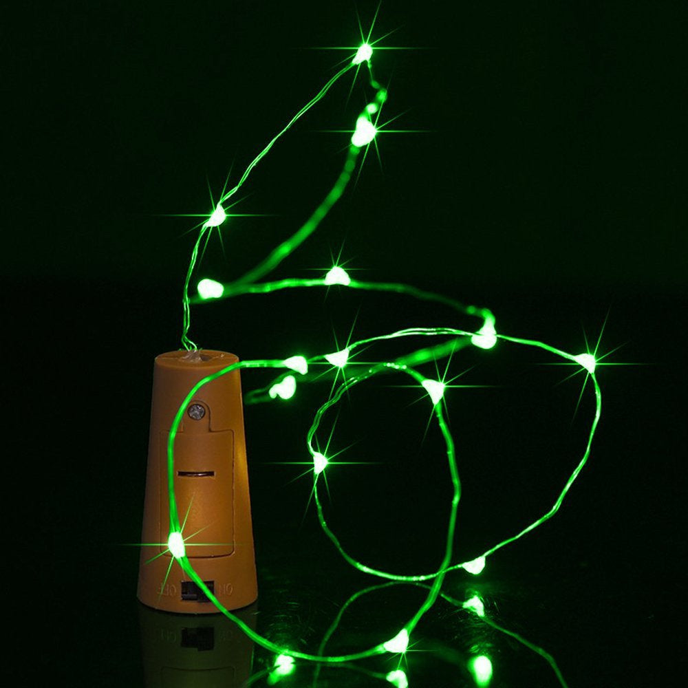 BRELONG 5LED Wine Stopper Brass Lights Decorative Light String