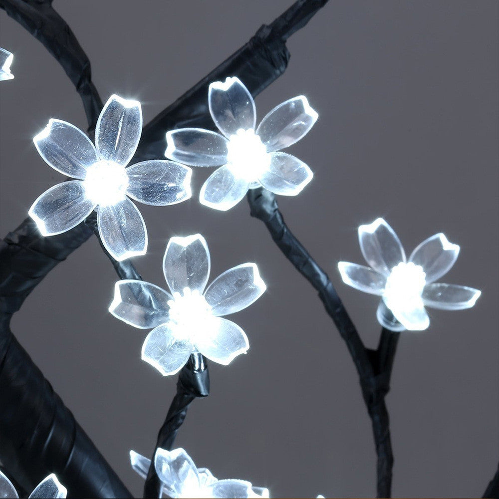 0.45M/17.72Inch 48LEDS Cherry Blossom Desk Top Bonsai Tree Light, Perfect for Home Festival Part...