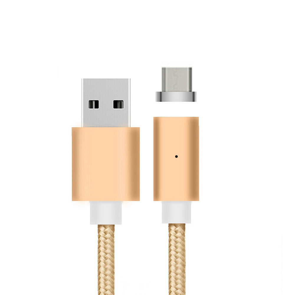 B6 Micro USB Android Mobile Phone Magnetically Charged Data Cable Dual Data 2.1A  Nylon weave