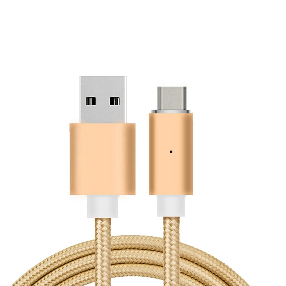 B6 Micro USB Android Mobile Phone Magnetically Charged Data Cable Dual Data 2.1A  Nylon weave