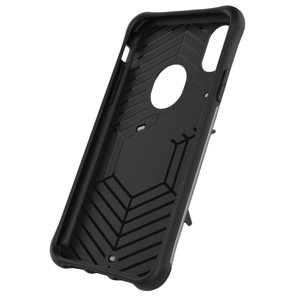 Dual Layer Protective Cover Armor Tpu + Pc Back Case with Stand for iPhone x