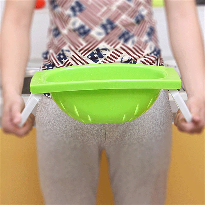 Creative Folding Plastic Drain Washing Basket